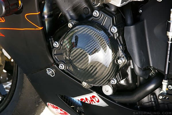 Yamaha YZF R1 2009-2014 Carbon Fiber Engine Cover [L] Side by Sato