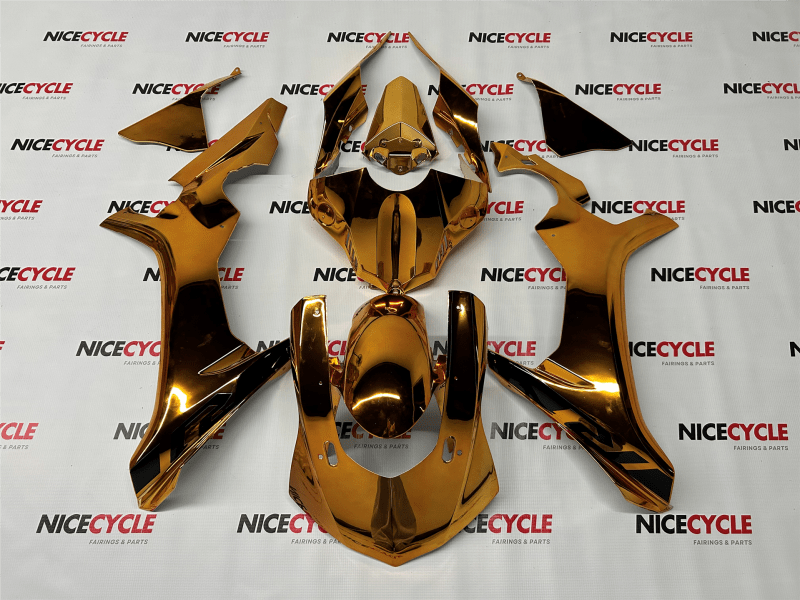 Gold Chrome Motorcycle Fairings Kit for 2015 Yamaha YZF R1 – Custom Design Bodywork Gold Chrome Motorcycle Fairings Kit for 2015 Yamaha YZF R1 – Custom Design Bodywork