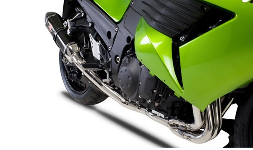 Kawasaki ZX14R 2006-2011 Yoshimura Carbon Fiber w/ Carbon Tip R-77 Complete Full Exhaust System Kawasaki ZX14R 2006-2011 Yoshimura Carbon Fiber w/ Carbon Tip R-77 Complete Full Exhaust System