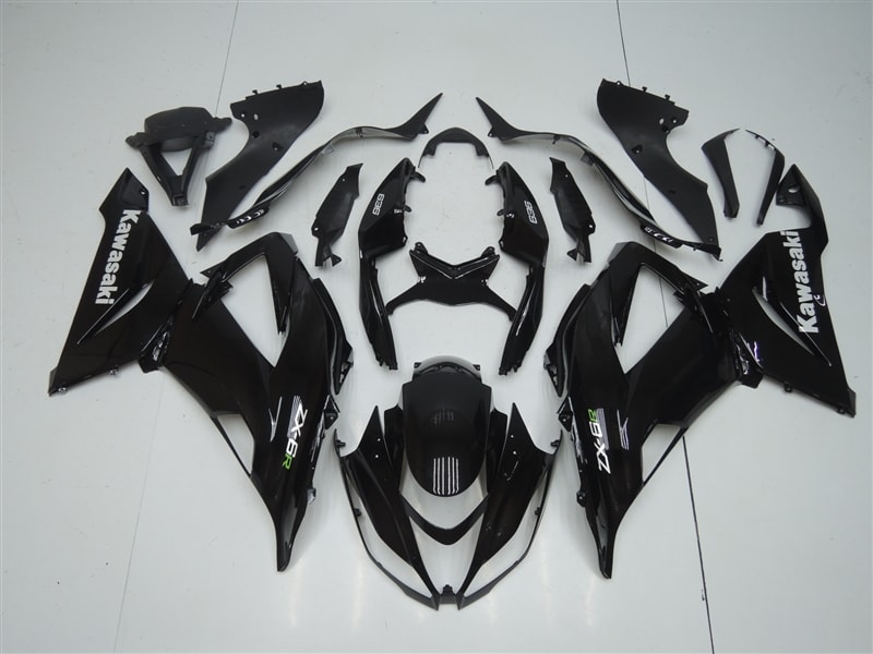 Motorcycle Fairings Kit - 2013-2018 Kawasaki ZX6R Gloss Black Fairings | ZX613184 Motorcycle Fairings Kit - 2013-2018 Kawasaki ZX6R Gloss Black Fairings | ZX613184