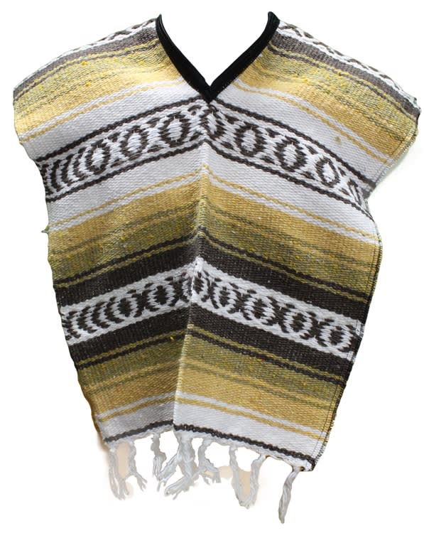Kids Size Mexican Blanket Poncho - Pattern 13