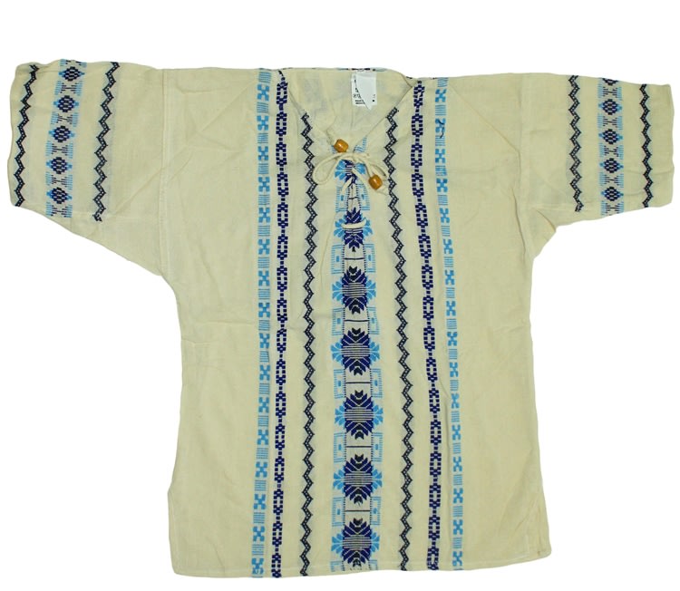 (Small) Men's Maya Embroidered Shirt - 102 (Small) Men's Maya Embroidered Shirt - 102