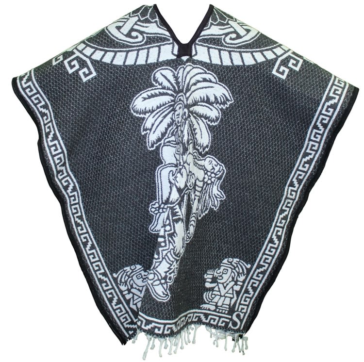 Heavy Blanket Mexican Poncho Tribal 15