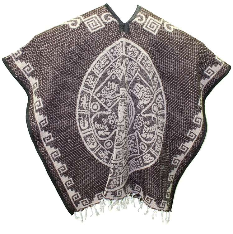 Heavy Blanket Mexican Poncho - Tribal 4