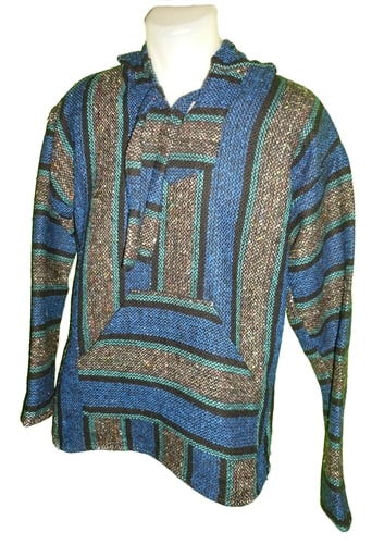 Baja Pullover - Blue/Aqua/Gray (M)