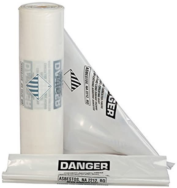 33" x 50" Clear Full Weight ACM Waste Bags