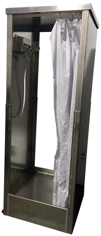 Portable Pop-Up Aluminum Shower
