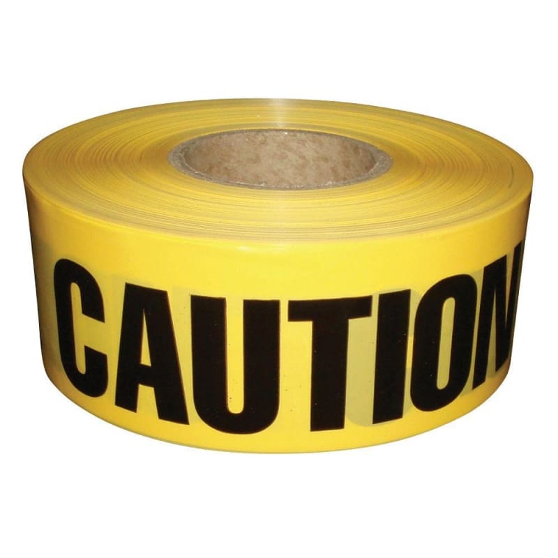 Yellow Caution Barricade Tape