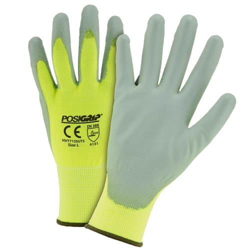 Hi-Vis Shell PU Palm Glove