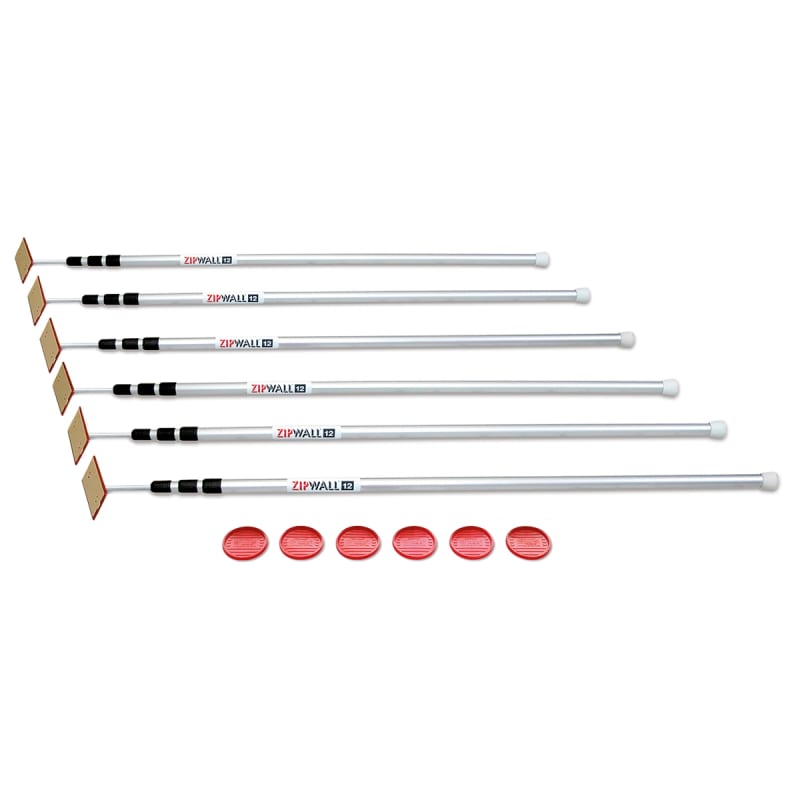 ZipWall® 6-Pack Poles (12') ZipWall® 6-Pack Poles (12')
