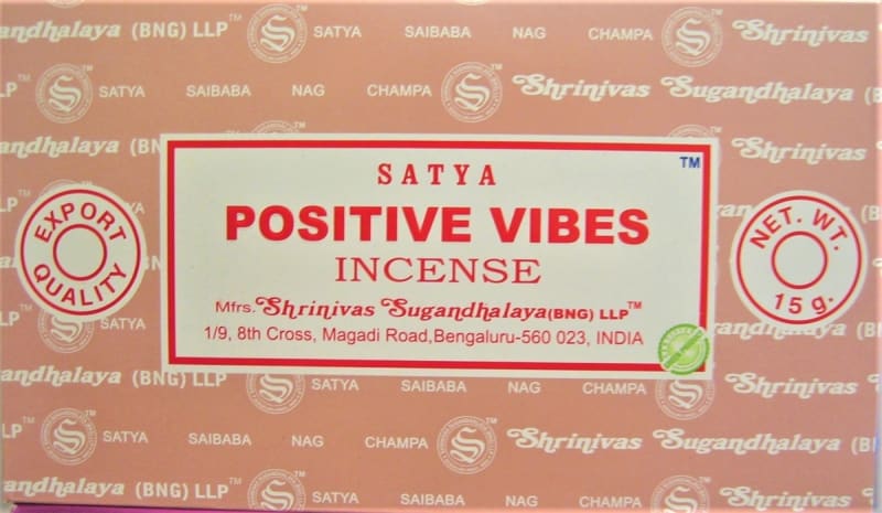 Satya Positive Vibes  15 gram incense