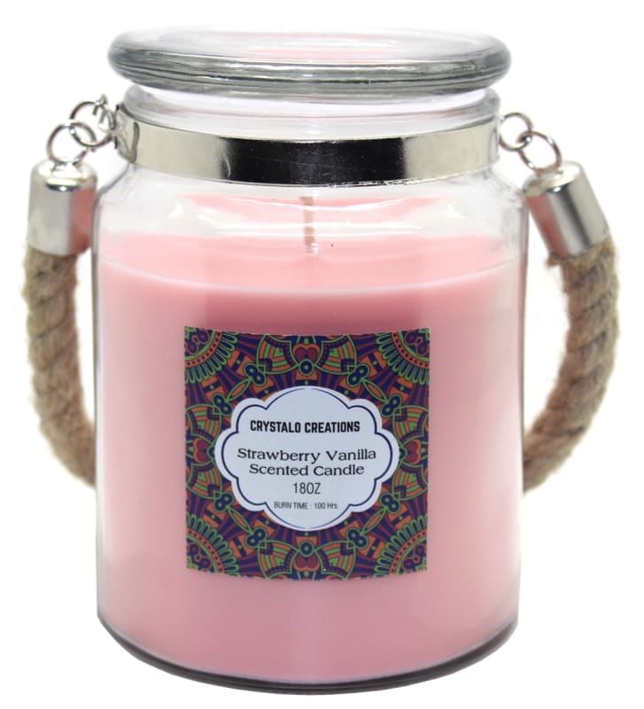 PureYou Handmade Strawberry Lemonade Scented Jar Candle