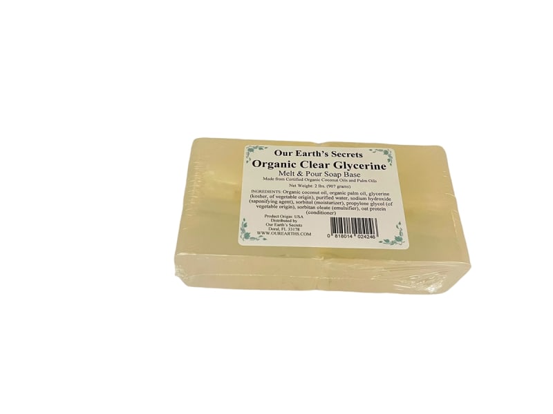 Organic Clear Glycerin - Melt & Pour Soap Base