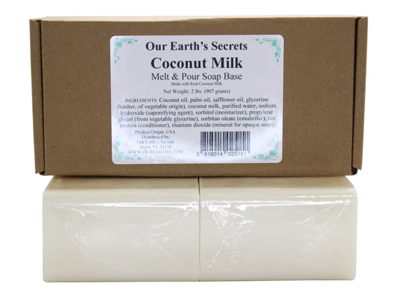 coconut milk - 2 Lbs Melt and Pour Soap Base