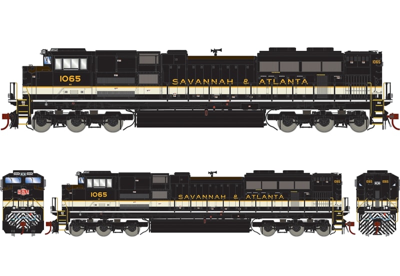 SD70ACe (DC) : NS /Savannah & Atlanta Heritage #1065 | Athearn Genesis