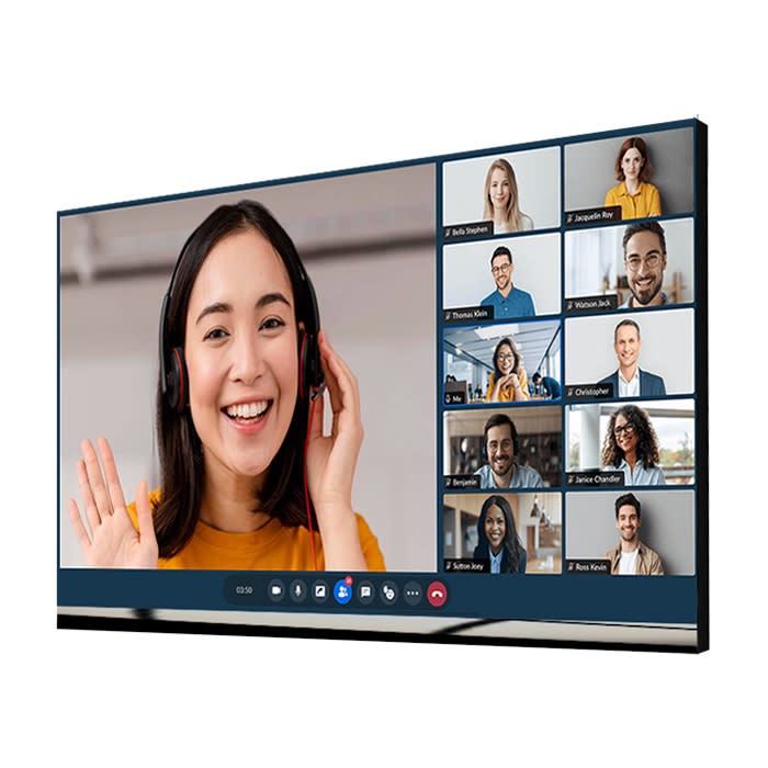 PresiBOARD 162" Presentation All-In-One 1.25mm COB LED Display and 1200 nits brightness.