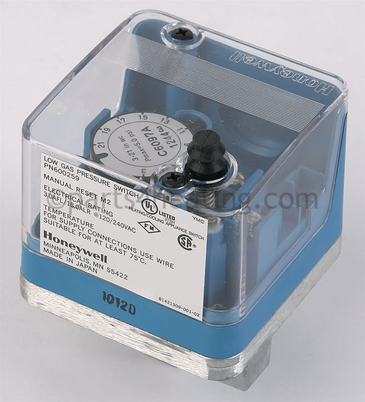 Raypak ADB 007187F Switch Low Gas Pressure - Parts4Heating.com