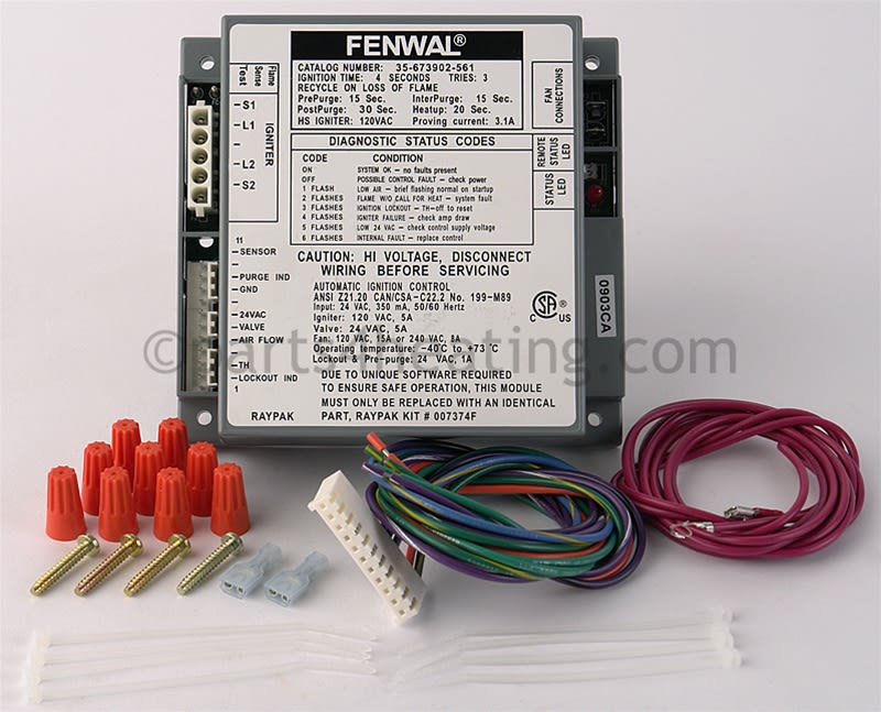 Raypak 007374F Ignition Control HSI Three Try | Parts4Heating.com