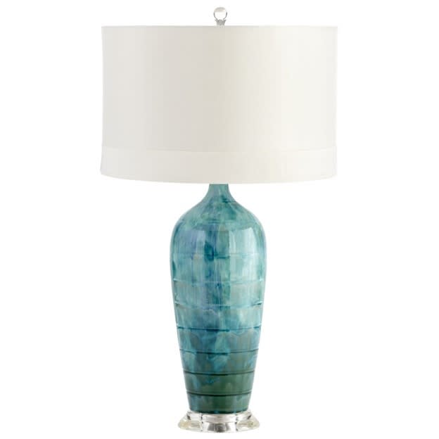 Elysia Table Lamp | Blue Glaze