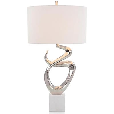 Double Sculpted Table Lamp