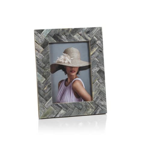 Mayfair Woven Bone Photo Frame - 5x7