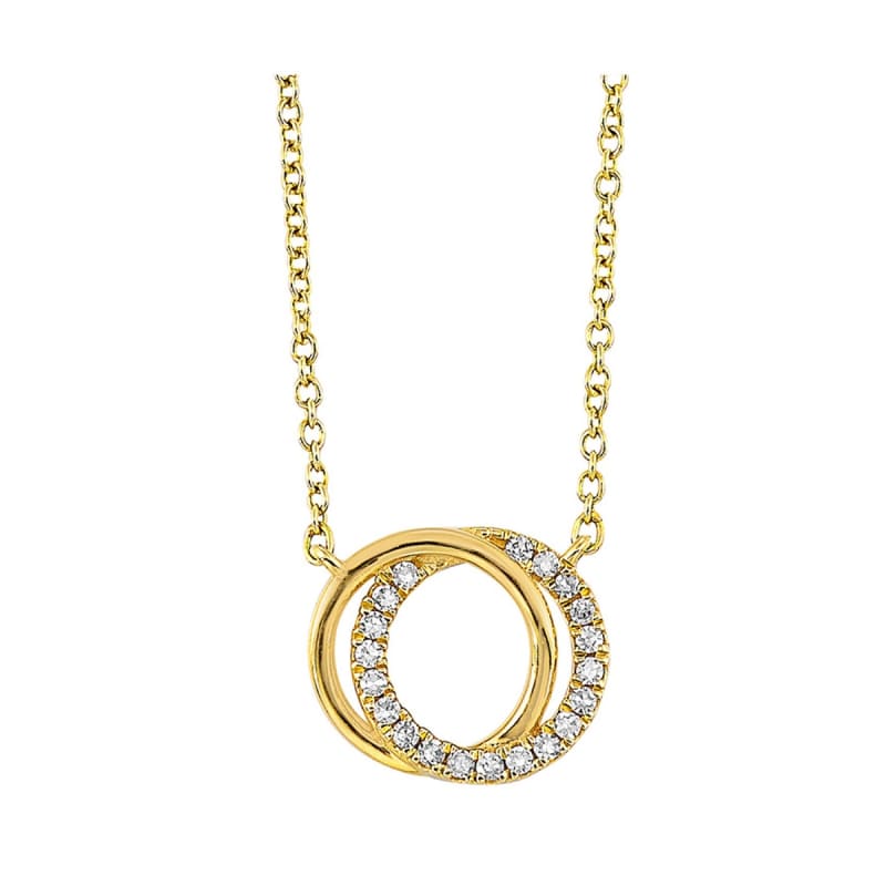 1/14CT TW  14K Yellow Gold Diamond  Pendant