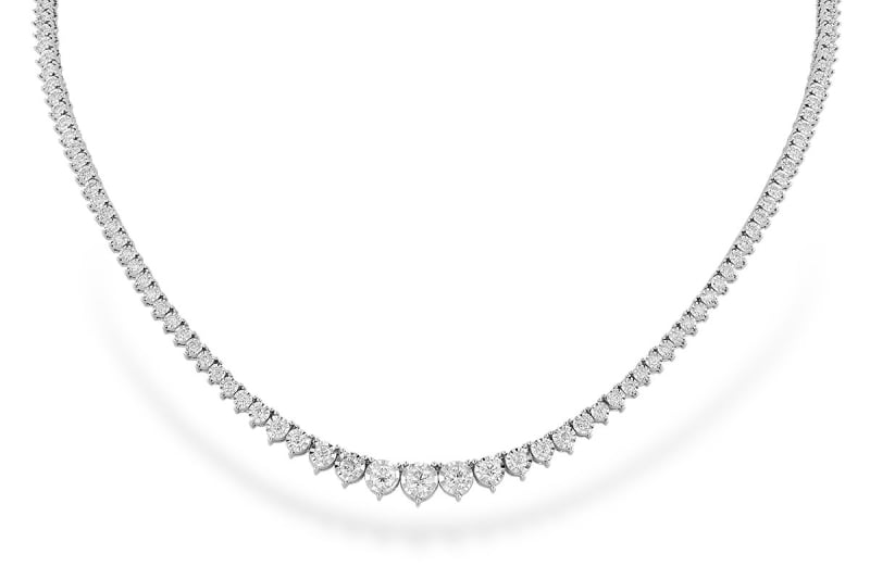 3ct tw Diamond  Necklace  14K White Gold