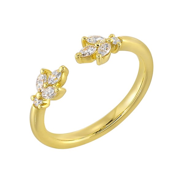 14K Yellow Gold Diamond Ring 1/4ctw