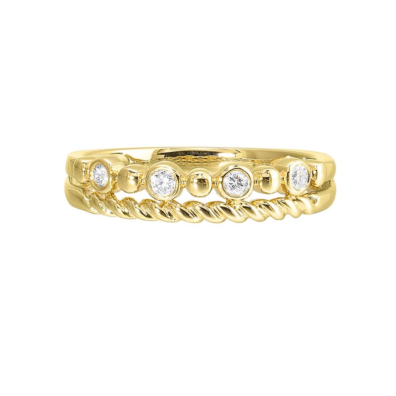14KY Stackable Diamond Ring 1/10ctw