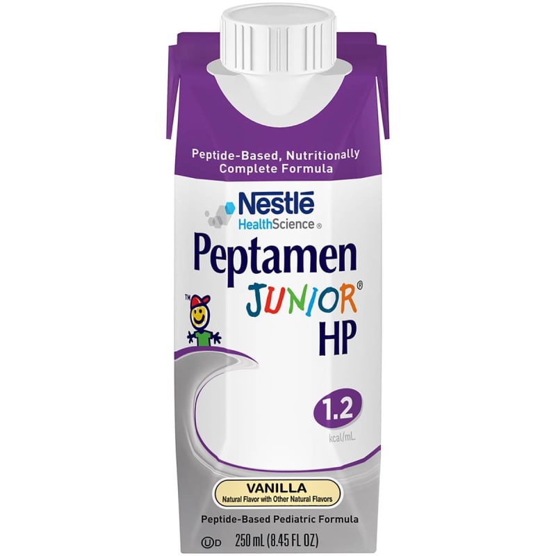 Nestle Healthcare Nutrition Peptamen JuniorÂ® HP Peptide-Based Pediatric Formula, Vanilla, 8.45-ounce carton