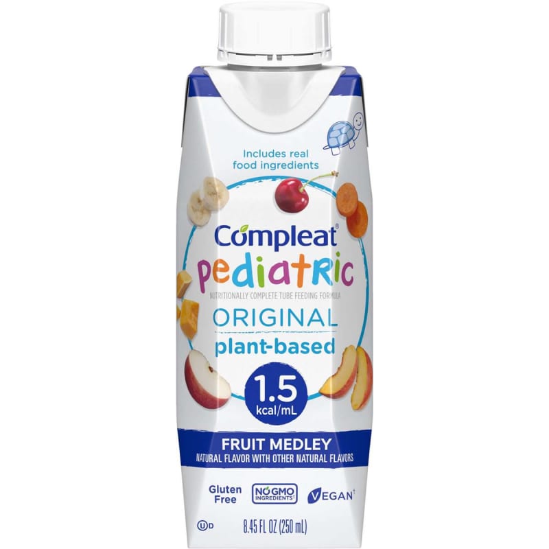 Nestle Healthcare Nutrition CompleatÂ® Pediatric Original 1.5 Fruit Medley, 8.45-ounce Reclosable Carton