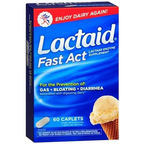 J & J Sales LactaidÂ® Fast Act Lactase Enzyme Dietary Supplement