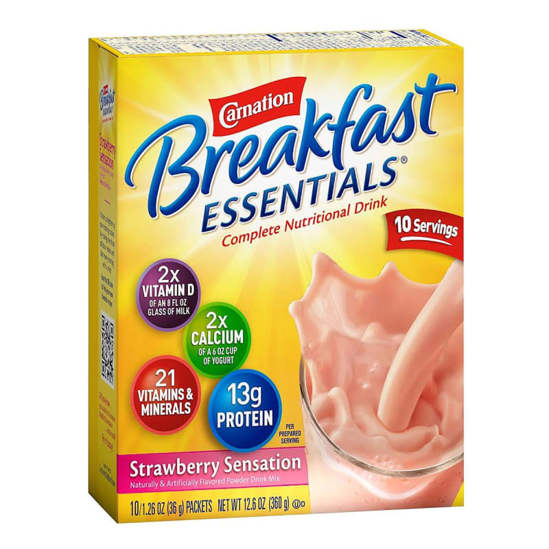 Nestle Clinical Nutritional Carnation Breakfast EssentialsÂ® Strawberry Nutritional Drink