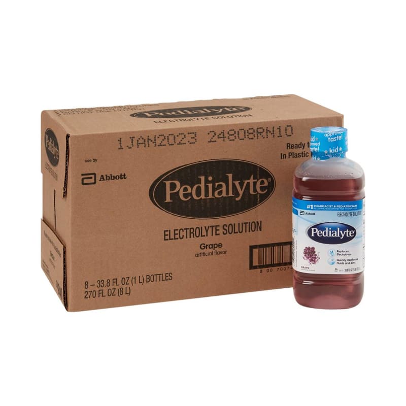 Abbott Nutrition PedialyteÂ® Grape Electrolyte Solution, 1 Liter Bottle