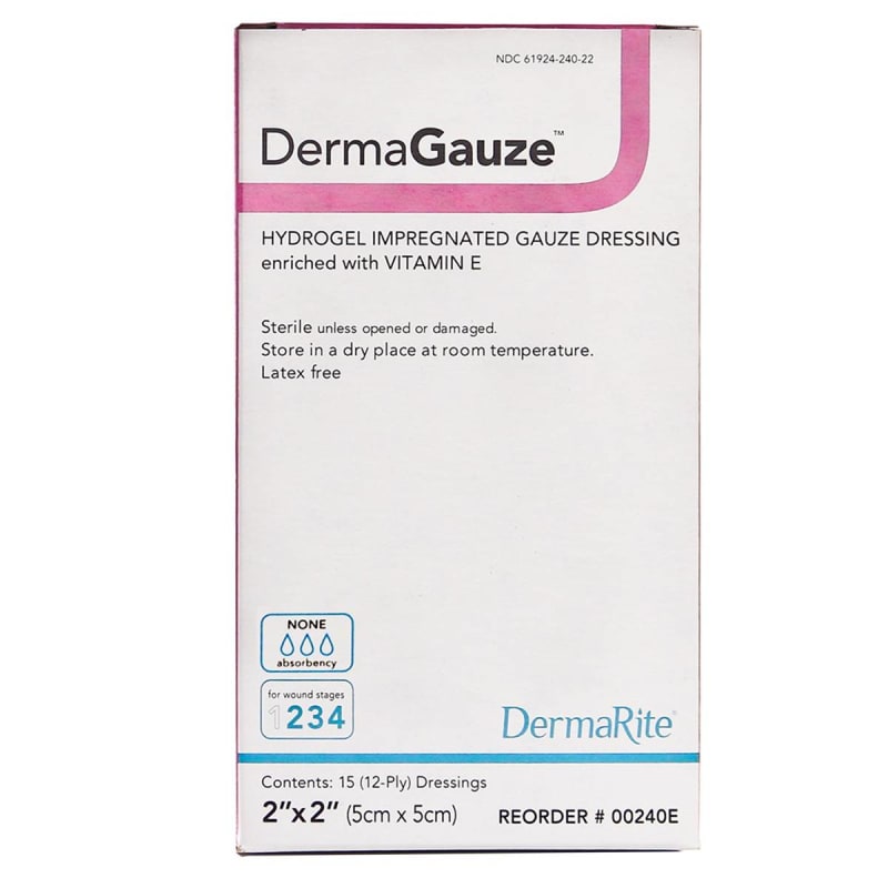 Sion Brands LLC DermaGauzeÂ® Hydrogel Dressing, 2 x 2 Inch