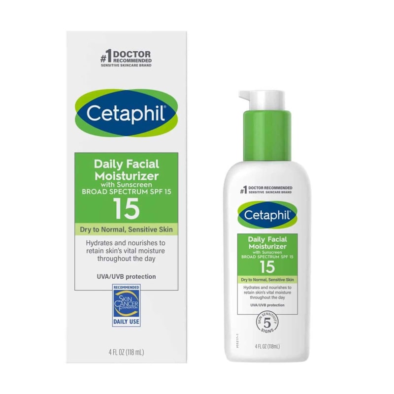 Galderma Laboratories CetaphilÂ® Daily Facial Moisturizer SPF 15, 4-ounce Pump Bottle