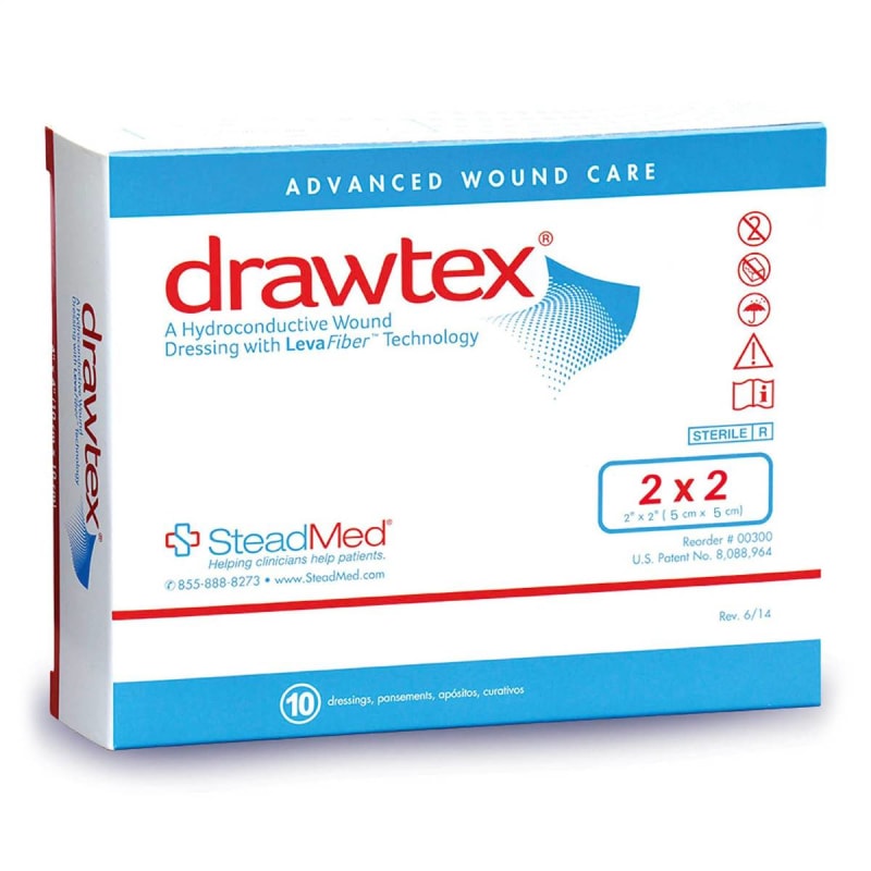 Urgo Medical North America LLC DrawtexÂ® Nonadherent Dressing, 2 x 2 inch