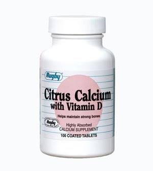 Actavis RugbyÂ® Cholecalciferol / Calcium Citrate Joint Health Supplement