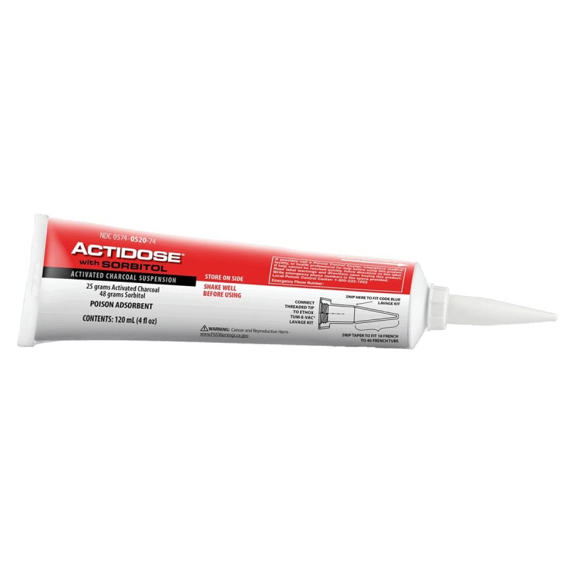 Padagis US LLC ActidoseÂ® with Sorbitol Activated Charcoal Suspension, 4-ounce Tube