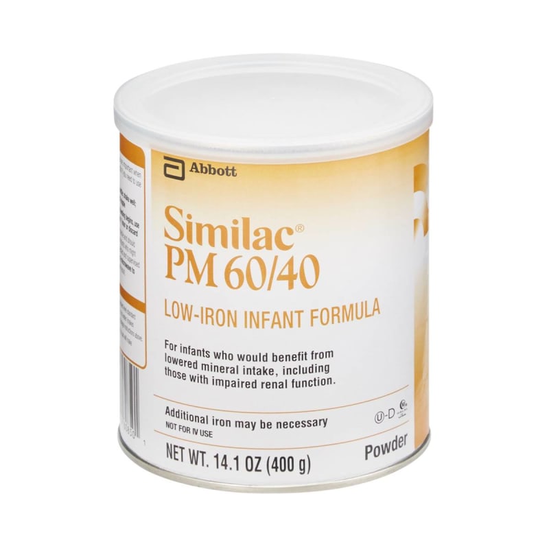 Abbott Nutrition SimilacÂ® PM 60 / 40 Low Iron Powder Infant Formula, 14.1-ounce can