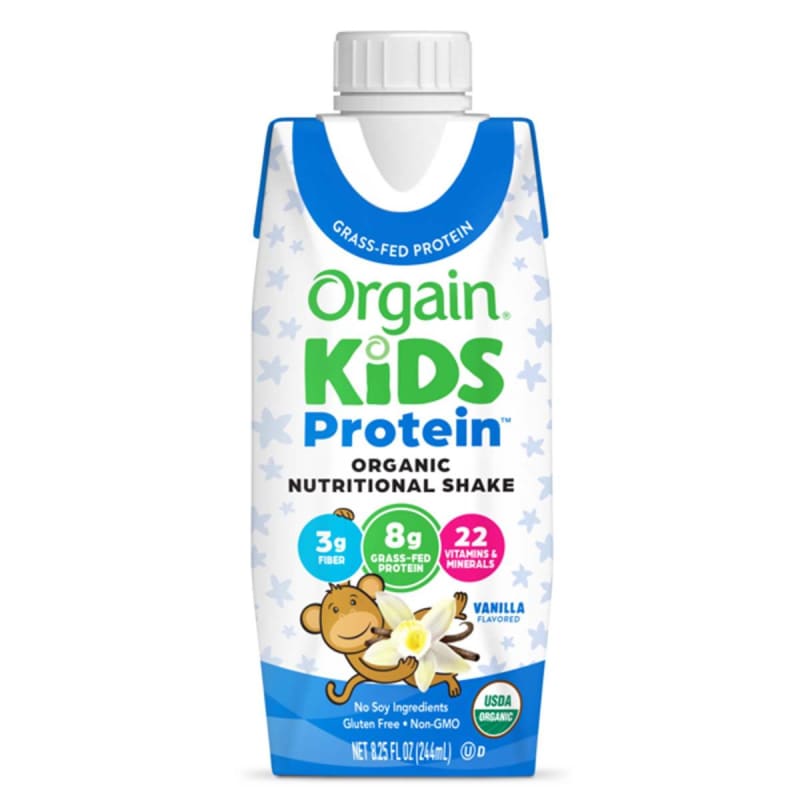 Nestle Healthcare Nutrition Pediatric Oral Supplement Orgain® Kids Protein™ Organic Nutritional Shake Vanilla Flavor 8.25 oz. Carton Liquid Protein Nestle Healthcare Nutrition Pediatric Oral Supplement Orgain® Kids Protein™ Organic Nutritional Shake Vanilla Flavor 8.25 oz. Carton Liquid Protein