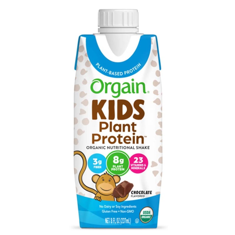 Nestle Healthcare Nutrition Pediatric Oral Supplement Orgain® Kids Plant Protein™ Organic Nutritional Shake Chocolate Flavor 8 oz. Carton Liquid Protein Nestle Healthcare Nutrition Pediatric Oral Supplement Orgain® Kids Plant Protein™ Organic Nutritional Shake Chocolate Flavor 8 oz. Carton Liquid Protein