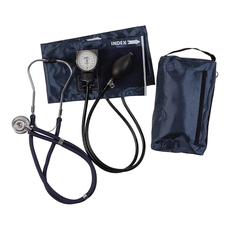 Mabis Healthcare MabisÂ® MatchMates Aneroid Sphygmomanometer and Stethoscope Blood Pressure Kit
