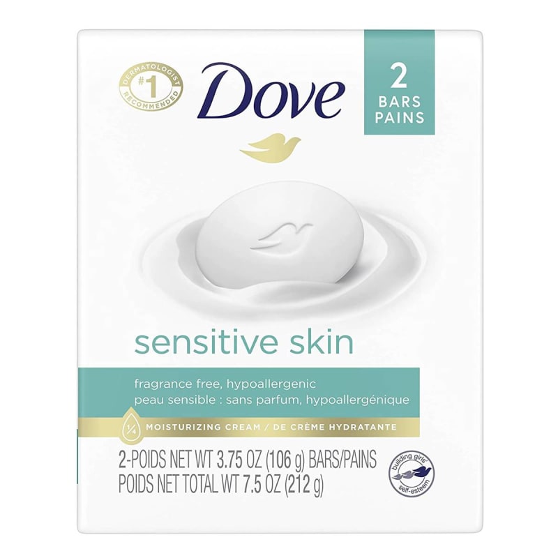 Unilever Soap DoveÂ® Sensitive Skin Bar 4.25 oz. Individually Wrapped Unscented
