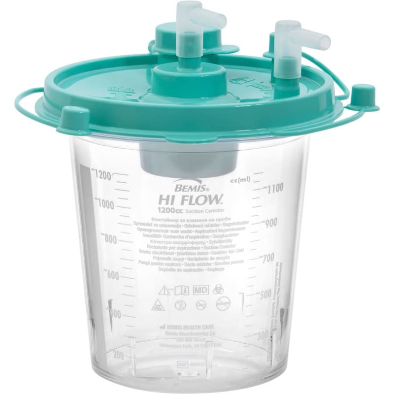Jedmed Instrument Company Rigid Suction Canister Hi-Flowâ„¢ 800 mL Sealing Lid