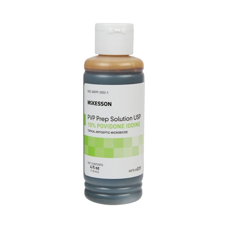 McKesson Microbicide Antiseptic PVP Scrub Solution, 4-ounce bottle