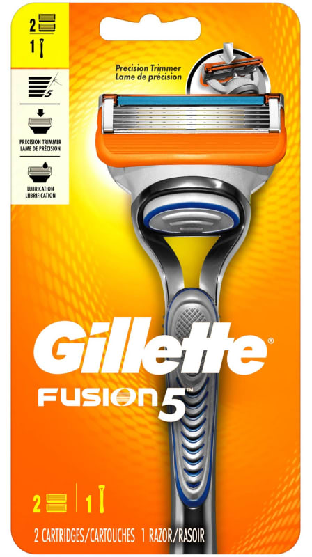 Procter & Gamble Personal Razor with Lubricating Strip Gillette® Fusion5 Double Edge 5 Blade NonSterile Reusable Procter & Gamble Personal Razor with Lubricating Strip Gillette® Fusion5 Double Edge 5 Blade NonSterile Reusable