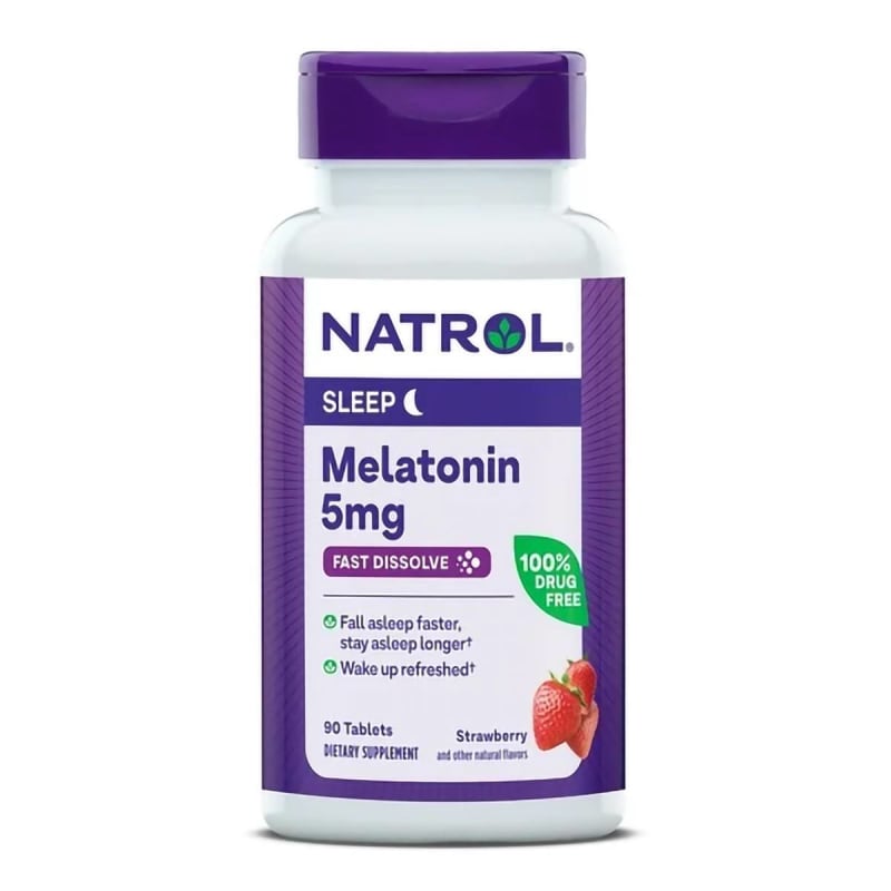 Natrol Inc NatrolÂ® Melatonin 5 mg Sleep Fast Dissolve Tablets Strawberry