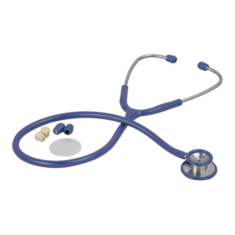 Veridian Healthcare LLC Veridian Pinnacle Series Stainless Steel Stethoscope, Blue