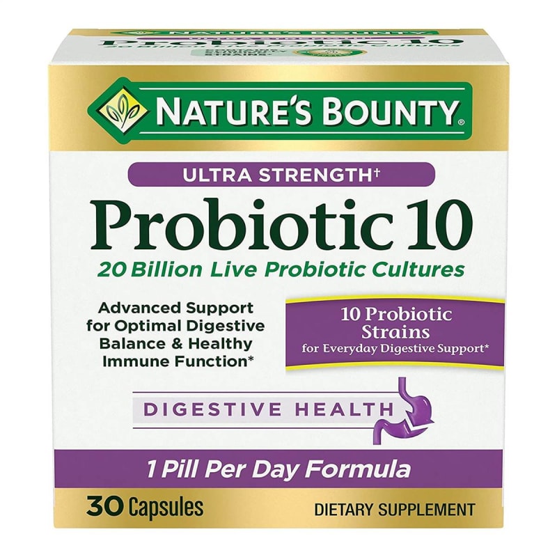 US Nutrition Nature's BountyÂ® Ultra Strength Probiotic 10 Capsules